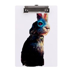 Rabbit T-shirtrabbit Watercolor Painting #rabbit T-shirt (3) A5 Acrylic Clipboard by EnriqueJohnson