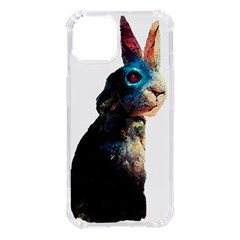 Rabbit T-shirtrabbit Watercolor Painting #rabbit T-shirt (3) Iphone 14 Tpu Uv Print Case by EnriqueJohnson