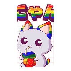 Gay Pride T- Shirt Gay Pride Kawaii Cat Strawberry Milk Rainbow Flag T- Shirt Memory Card Reader (rectangular) by ZUXUMI