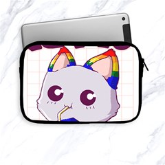 Gay Pride T- Shirt Gay Pride Kawaii Cat Strawberry Milk Rainbow Flag T- Shirt Apple Ipad Mini Zipper Cases by ZUXUMI