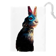 Rabbit T-shirtrabbit Watercolor Painting #rabbit T-shirt (3) Drawstring Pouch (4xl) by EnriqueJohnson