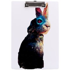 Rabbit T-shirtrabbit Watercolor Painting #rabbit T-shirt (3) A4 Acrylic Clipboard by EnriqueJohnson