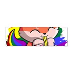 Gay Pride T- Shirt Gay Pride Kawaii Fox Ramen Noodles Rainbow Flag T- Shirt Sticker Bumper (100 pack) Front