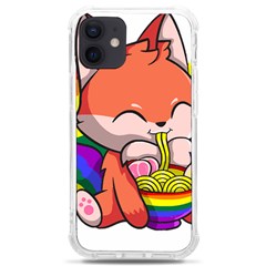 Gay Pride T- Shirt Gay Pride Kawaii Fox Ramen Noodles Rainbow Flag T- Shirt Iphone 12 Mini Tpu Uv Print Case	 by ZUXUMI