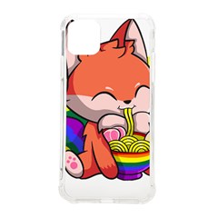 Gay Pride T- Shirt Gay Pride Kawaii Fox Ramen Noodles Rainbow Flag T- Shirt Iphone 11 Pro Max 6 5 Inch Tpu Uv Print Case by ZUXUMI