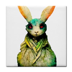 Rabbit T-shirtrabbit Watercolor Painting #rabbit T-shirt (5) Tile Coaster