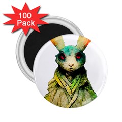 Rabbit T-shirtrabbit Watercolor Painting #rabbit T-shirt (5) 2.25  Magnets (100 pack) 