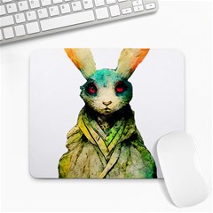 Rabbit T-shirtrabbit Watercolor Painting #rabbit T-shirt (5) Large Mousepad