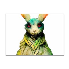 Rabbit T-shirtrabbit Watercolor Painting #rabbit T-shirt (5) Sticker A4 (10 pack)