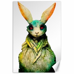 Rabbit T-shirtrabbit Watercolor Painting #rabbit T-shirt (5) Canvas 24  x 36 