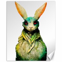 Rabbit T-shirtrabbit Watercolor Painting #rabbit T-shirt (5) Canvas 11  x 14 