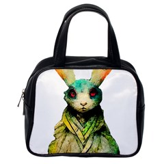 Rabbit T-shirtrabbit Watercolor Painting #rabbit T-shirt (5) Classic Handbag (one Side) by EnriqueJohnson