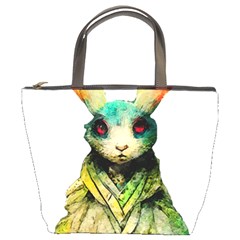 Rabbit T-shirtrabbit Watercolor Painting #rabbit T-shirt (5) Bucket Bag by EnriqueJohnson