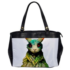 Rabbit T-shirtrabbit Watercolor Painting #rabbit T-shirt (5) Oversize Office Handbag