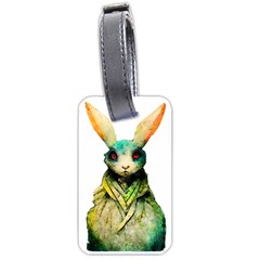 Rabbit T-shirtrabbit Watercolor Painting #rabbit T-shirt (5) Luggage Tag (one side)