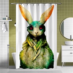 Rabbit T-shirtrabbit Watercolor Painting #rabbit T-shirt (5) Shower Curtain 48  x 72  (Small) 