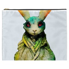 Rabbit T-shirtrabbit Watercolor Painting #rabbit T-shirt (5) Cosmetic Bag (xxxl) by EnriqueJohnson