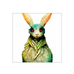 Rabbit T-shirtrabbit Watercolor Painting #rabbit T-shirt (5) Satin Bandana Scarf 22  x 22 