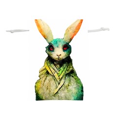 Rabbit T-shirtrabbit Watercolor Painting #rabbit T-shirt (5) Lightweight Drawstring Pouch (S)