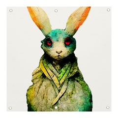 Rabbit T-shirtrabbit Watercolor Painting #rabbit T-shirt (5) Banner and Sign 3  x 3 