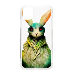 Rabbit T-shirtrabbit Watercolor Painting #rabbit T-shirt (5) iPhone 11 TPU UV Print Case