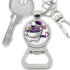 Genderfluid T- Shirt Genderfluid Pride Kawaii Car Ramen Noodles Genderfluid Flag T- Shirt Bottle Opener Key Chain by ZUXUMI