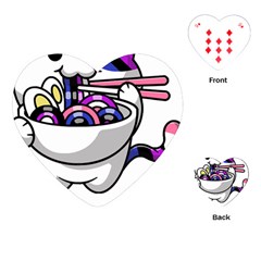 Genderfluid T- Shirt Genderfluid Pride Kawaii Car Ramen Noodles Genderfluid Flag T- Shirt Playing Cards Single Design (heart) by ZUXUMI