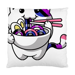 Genderfluid T- Shirt Genderfluid Pride Kawaii Car Ramen Noodles Genderfluid Flag T- Shirt Standard Cushion Case (two Sides) by ZUXUMI