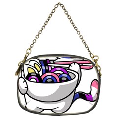 Genderfluid T- Shirt Genderfluid Pride Kawaii Car Ramen Noodles Genderfluid Flag T- Shirt Chain Purse (two Sides) by ZUXUMI