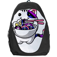 Genderfluid T- Shirt Genderfluid Pride Kawaii Car Ramen Noodles Genderfluid Flag T- Shirt Backpack Bag by ZUXUMI