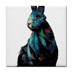 Rabbit T-shirtrabbit Watercolor Painting #rabbit T-shirt Tile Coaster by EnriqueJohnson