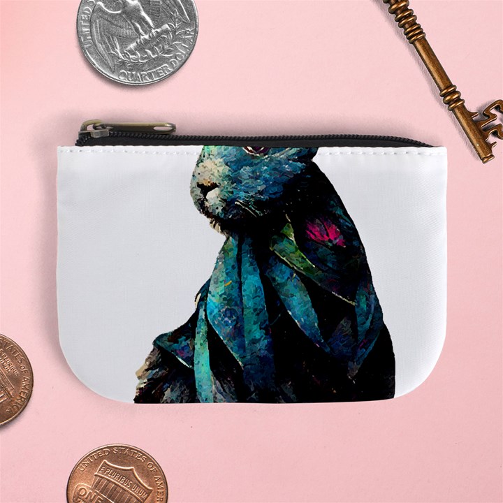 Rabbit T-shirtrabbit Watercolor Painting #rabbit T-shirt Mini Coin Purse