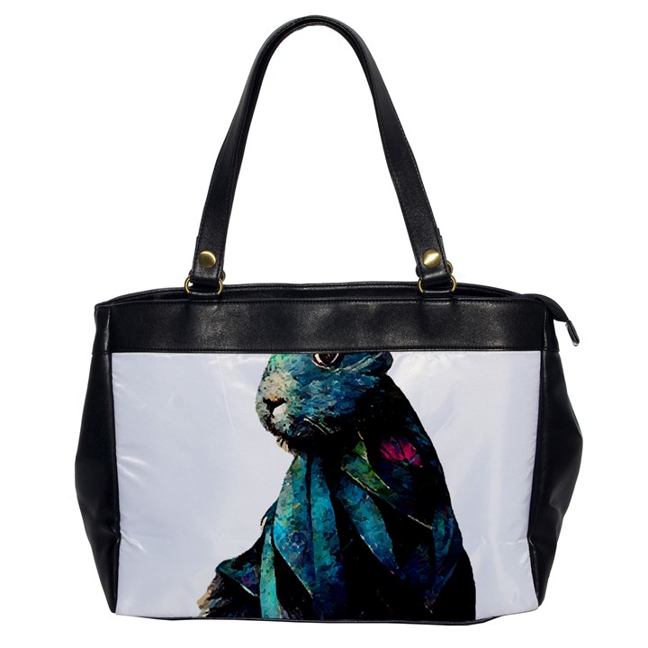 Rabbit T-shirtrabbit Watercolor Painting #rabbit T-shirt Oversize Office Handbag