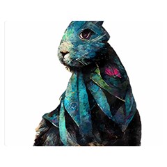 Rabbit T-shirtrabbit Watercolor Painting #rabbit T-shirt Premium Plush Fleece Blanket (medium) by EnriqueJohnson