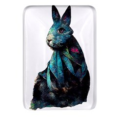 Rabbit T-shirtrabbit Watercolor Painting #rabbit T-shirt Rectangular Glass Fridge Magnet (4 Pack) by EnriqueJohnson