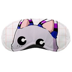 Genderfluid T- Shirt Genderfluid Pride Kawaii Cat Strawberry Milk T- Shirt Sleep Mask by ZUXUMI