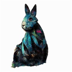 Rabbit T-shirtrabbit Watercolor Painting #rabbit T-shirt Small Garden Flag (two Sides) by EnriqueJohnson