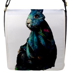 Rabbit T-shirtrabbit Watercolor Painting #rabbit T-shirt Flap Closure Messenger Bag (s) by EnriqueJohnson