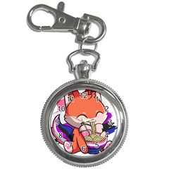 Genderfluid T- Shirt Genderfluid Pride Kawaii Fox Ramen Noodles Genderfluid Flag T- Shirt Key Chain Watches by ZUXUMI