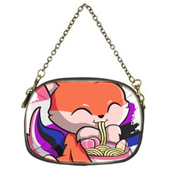 Genderfluid T- Shirt Genderfluid Pride Kawaii Fox Ramen Noodles Genderfluid Flag T- Shirt Chain Purse (one Side) by ZUXUMI