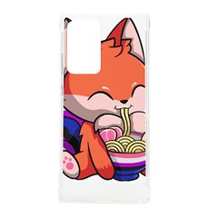 Genderfluid T- Shirt Genderfluid Pride Kawaii Fox Ramen Noodles Genderfluid Flag T- Shirt Samsung Galaxy Note 20 Ultra Tpu Uv Case by ZUXUMI