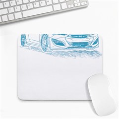 Genesis Coupe T- Shirt Hyundai Genesis Coupe Lineart Blueprint T- Shirt Small Mousepad by ZUXUMI