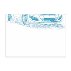 Genesis Coupe T- Shirt Hyundai Genesis Coupe Lineart Blueprint T- Shirt Sticker A4 (100 Pack) by ZUXUMI