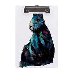 Rabbit T-shirtrabbit Watercolor Painting #rabbit T-shirt A5 Acrylic Clipboard by EnriqueJohnson