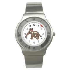 Aardvark  Shirt Steal Your Heart Aardvark 02  Shirt4 Stainless Steel Watch by EnriqueJohnson