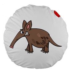 Aardvark  Shirt Steal Your Heart Aardvark 02  Shirt4 Large 18  Premium Flano Round Cushions by EnriqueJohnson