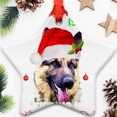 German Shepherd T- Shirt Cute German Shepherd Dog T- Shirt (1) Ornament (star) by ZUXUMI