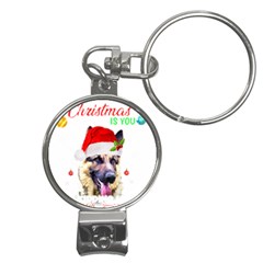 German Shepherd T- Shirt Cute German Shepherd Dog T- Shirt (1) Nail Clippers Key Chain by ZUXUMI