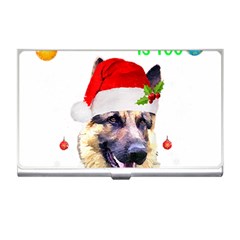 German Shepherd T- Shirt Cute German Shepherd Dog T- Shirt (1) Business Card Holder by ZUXUMI