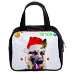 German Shepherd T- Shirt Cute German Shepherd Dog T- Shirt (1) Classic Handbag (Two Sides) Front